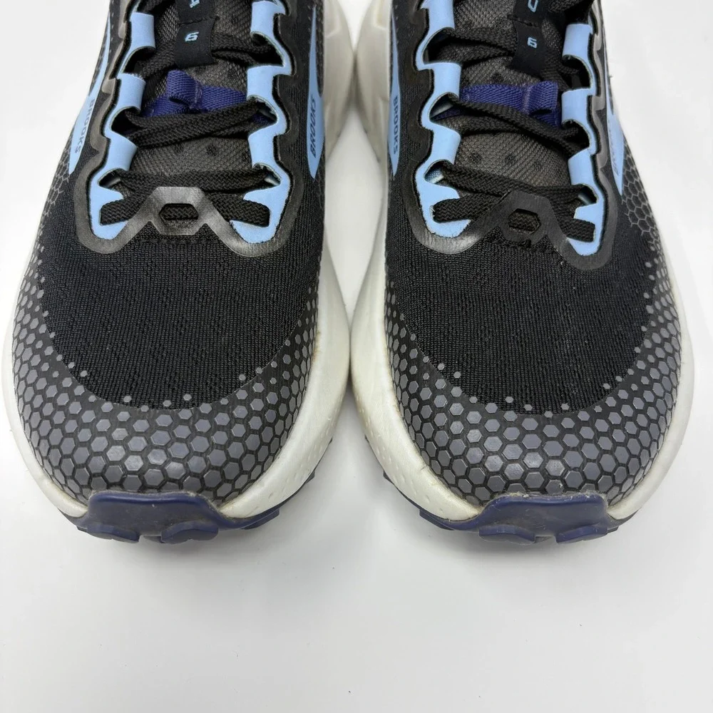 Brooks Caldera 6 Women's Size 8.5 Black Blue Trail Running Shoes (1203661B082)